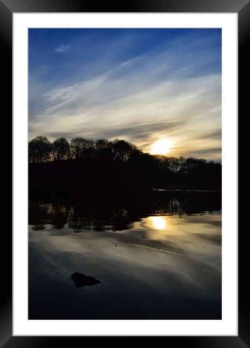 The beauty at the lakes. Framed Mounted Print by