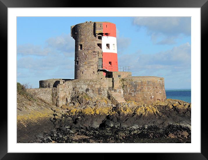 Archirondel Tower Jersey Framed Mounted Print by Julie Ormiston