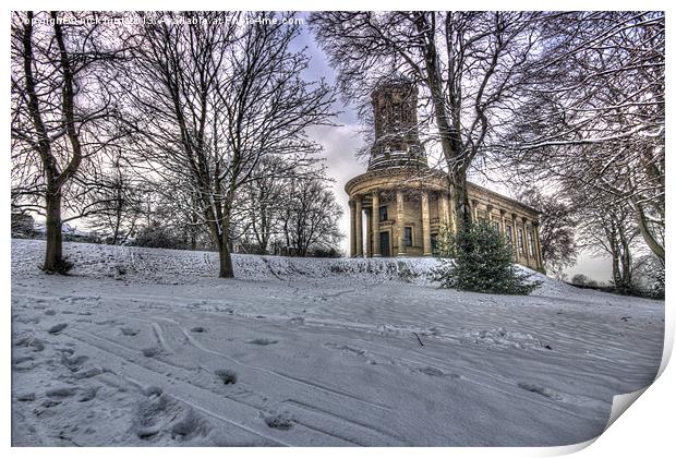 United Reformed Church, Saltaire Print by nick hirst