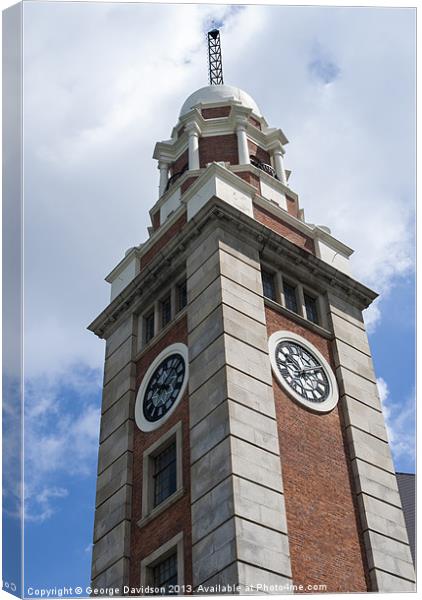 Clock Tower Canvas Print by George Davidson