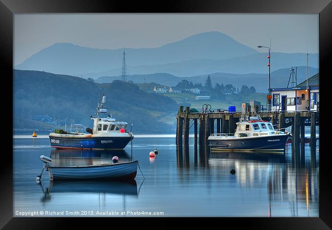 Penifiler from Portree harbour Framed Print by Richard Smith