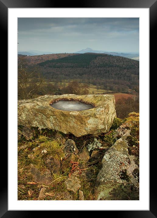 weather worn brecon beacons uk Framed Mounted Print by simon powell