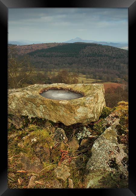 weather worn brecon beacons uk Framed Print by simon powell