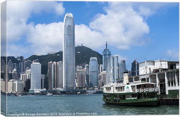 Star Ferry View Canvas Print by George Davidson