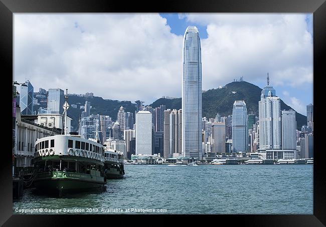 Hong Kong Ferry Framed Print by George Davidson