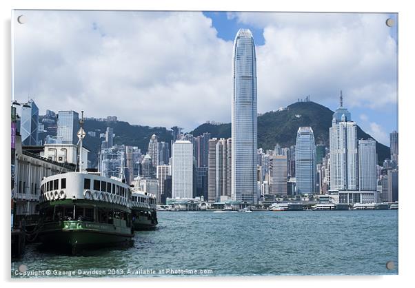 Hong Kong Ferry Acrylic by George Davidson