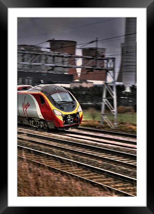 High speed power Framed Mounted Print by Chris Goring