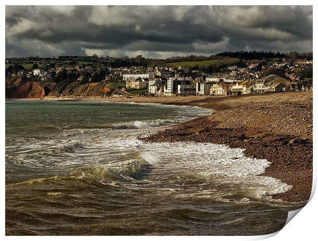 Stormy Skies over Axmouth Print by Jay Lethbridge