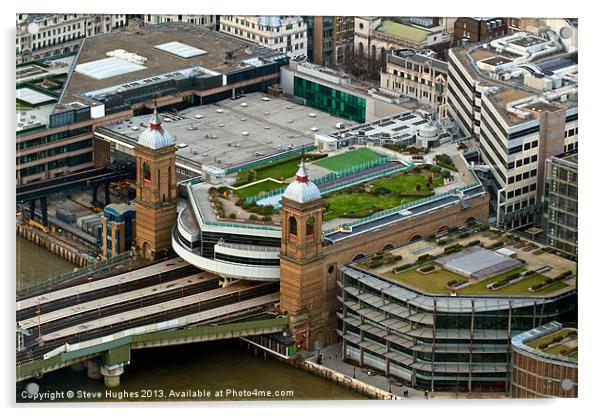Cannon Street Station from above Acrylic by Steve Hughes