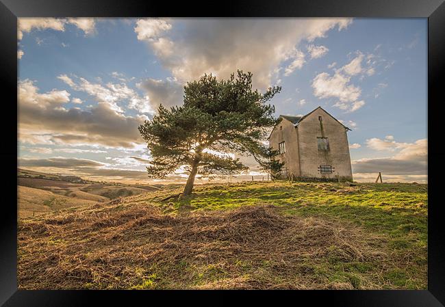 House on a Hill Framed Print by Phil Tinkler