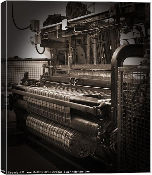 Weaving Scottish Tartan Canvas Print by Jane McIlroy