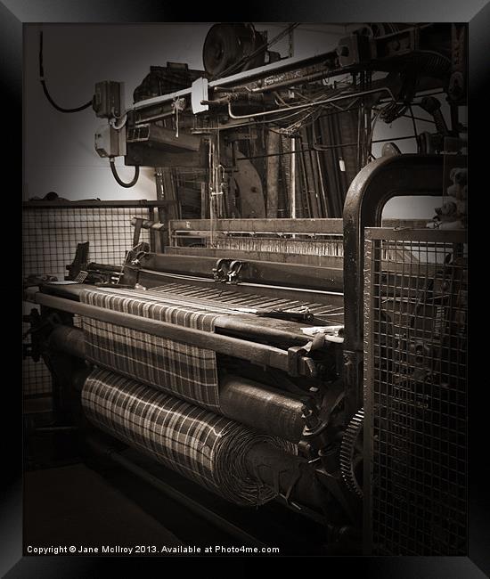 Weaving Scottish Tartan Framed Print by Jane McIlroy