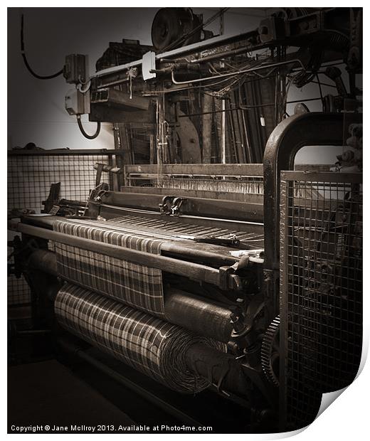 Weaving Scottish Tartan Print by Jane McIlroy