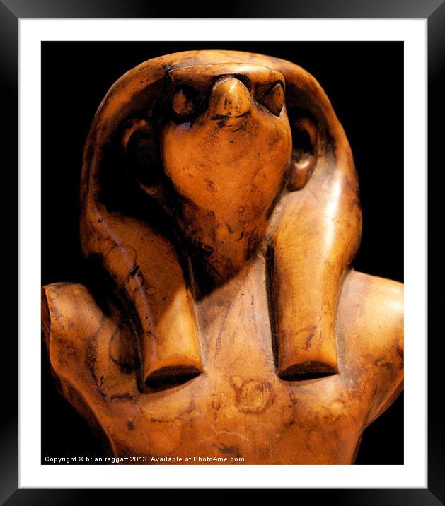 Horus Framed Mounted Print by Brian  Raggatt
