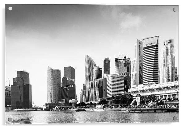 Clarkes quay singapore Acrylic by Stephen Mole