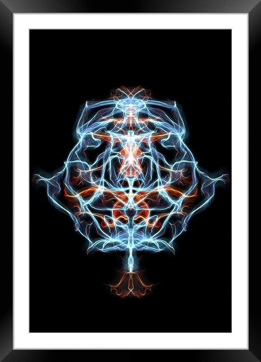 ghost Smoke iPhone Case Framed Mounted Print by Dean Messenger