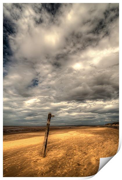 Footpath on the Beach Print by Libby Hall