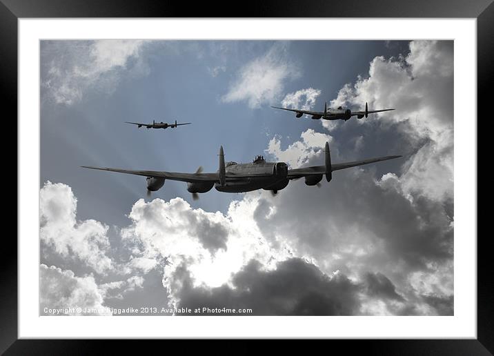 Bomber Command Framed Mounted Print by J Biggadike