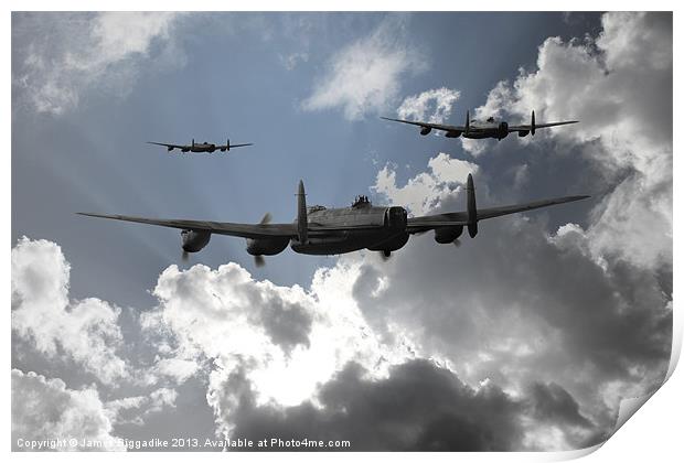 Bomber Command Print by J Biggadike