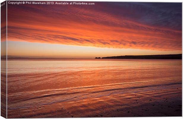 Red sky in the morning Canvas Print by Phil Wareham