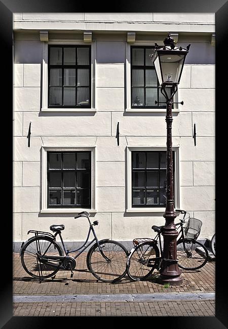 Vintage Bicycles - Plain Framed Print by Kieran Brimson