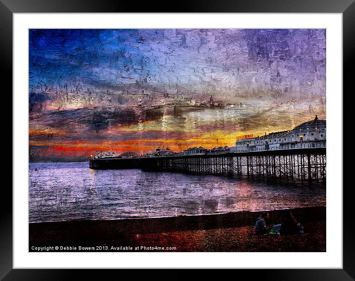 Brighton Pier Framed Mounted Print by Lady Debra Bowers L.R.P.S