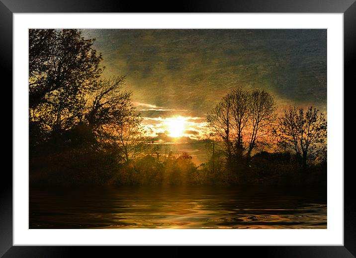 Waters edge Framed Mounted Print by Matthew Laming