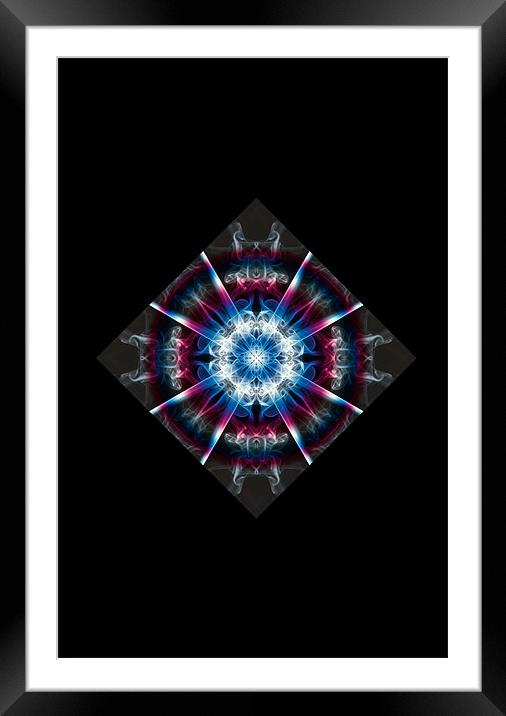 Snowflake 2 Framed Mounted Print by Steve Purnell