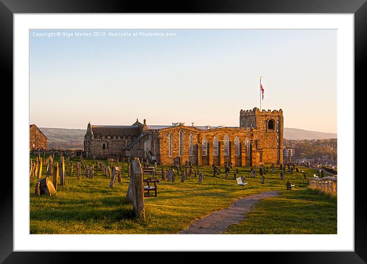 St Marys Church Whitby Framed Mounted Print by Nige Morton
