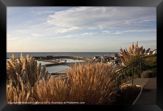 The Cobb, Lyme Regis Framed Print by Graham Custance