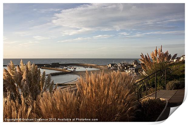 The Cobb, Lyme Regis Print by Graham Custance