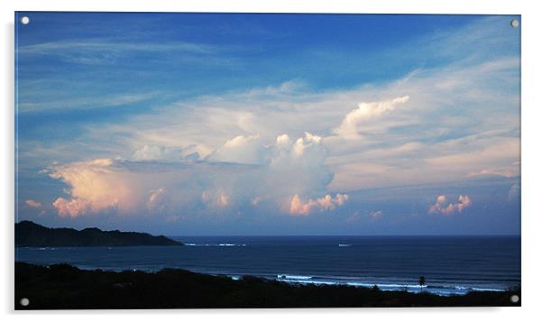 Sky Over Playa Guiones  Acrylic by james balzano, jr.