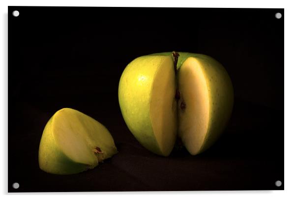 Apple Slice Acrylic by Peter Elliott 