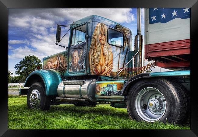 Circus Truck Artwork Framed Print by Ian Mitchell