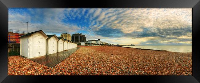 Morning in Eastbourne Framed Print by Michael Baldwin