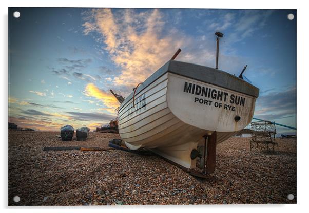 Midnight Sun Acrylic by Michael Baldwin