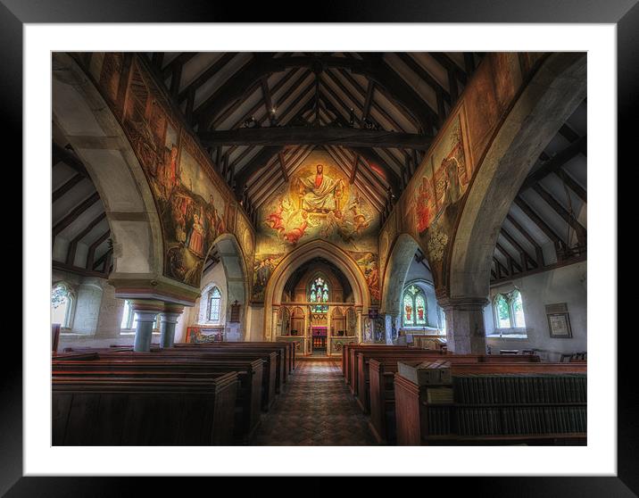 Berwick Church Framed Mounted Print by Michael Baldwin