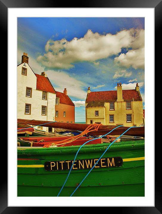 The Gyles - Pittenweem Framed Mounted Print by Bob Legg