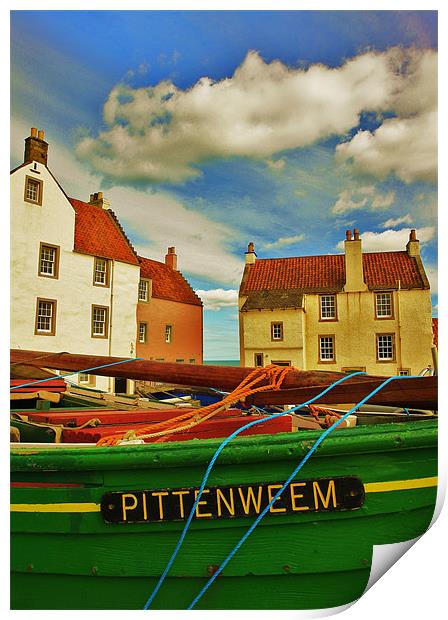 The Gyles - Pittenweem Print by Bob Legg