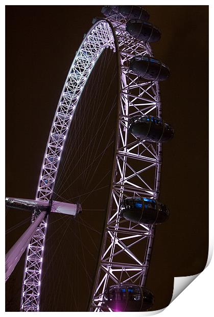 London Eye Print by Mark Llewellyn