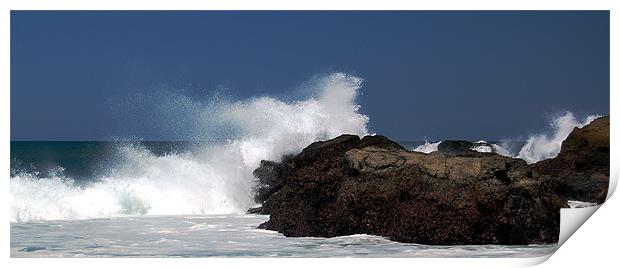 Surf on the Rocks  Print by james balzano, jr.
