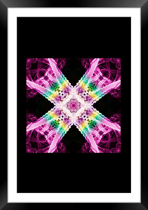 X Factored 7 Framed Mounted Print by Steve Purnell