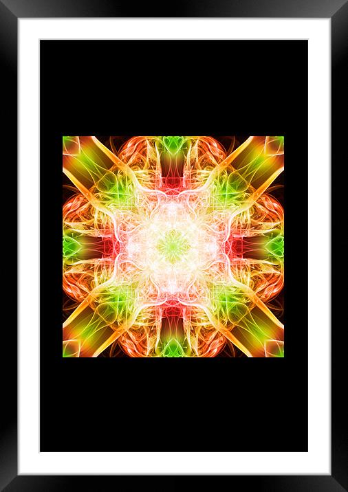 X Factored 12 Framed Mounted Print by Steve Purnell
