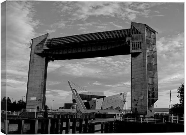 Hull Tidal Barrier Canvas Print by Mark Brindle