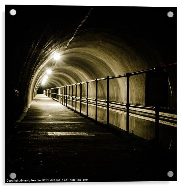 Dark Tunnel Acrylic by craig beattie