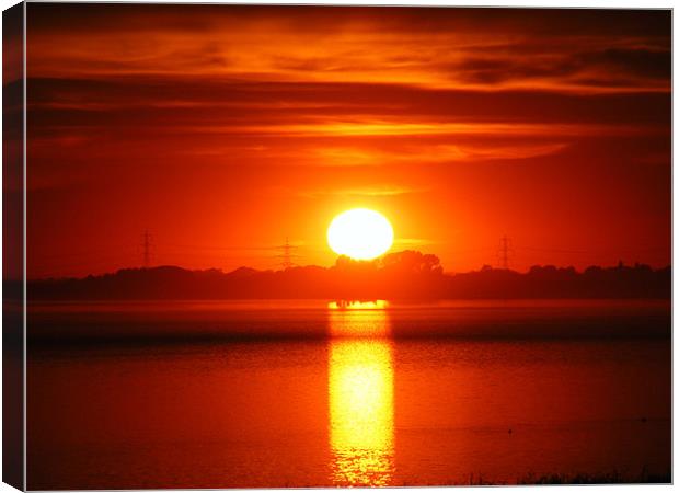 River Humber Sunset Canvas Print by Mark Brindle