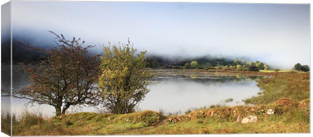 Talybont reserviour brecon beacons Canvas Print by simon powell