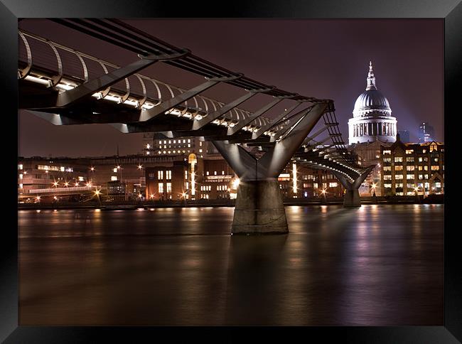 St.Pauls at Night Framed Print by Stuart Gennery