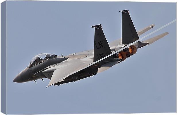 F-15 Afterburner turn Canvas Print by Rachel & Martin Pics