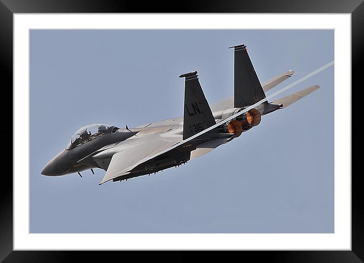 F-15 Afterburner turn Framed Mounted Print by Rachel & Martin Pics